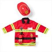Melissa & Doug Fire Chief Role Play Costume Dress-Up Set Pretend Fire Fighter Outfit With Realistic 