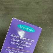 NEW Lansinoh Glass Baby Bottle 240ml 8OZ Medium flow