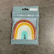 LouLou Lollipop Neutral Rainbow Silicone Teether