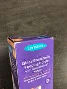 NEW Lansinoh Glass Baby Bottle 240ml 8OZ Medium flow