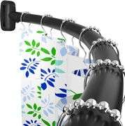 Curved Shower Curtain Rod, 45-72 inches Adjustable Arched Shower Curtain Curved Rods