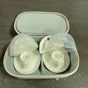 Momcozy Breast Pump, Double-Sealed Flange for Comfort - 24mm, 2 Pack Ash Gray