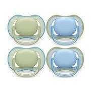 Philips Avent Ultra Air Pacifier - 4 x Light, Breathable Baby Pacifiers for Babies Aged 0-6 Months