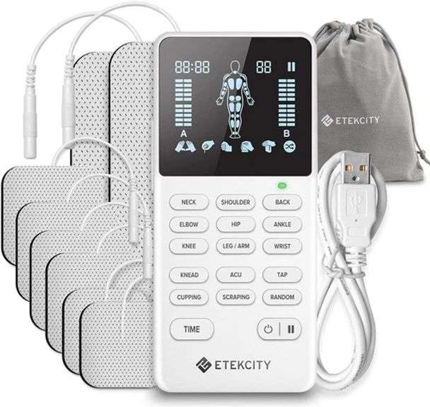 Etekcity FSA HSA Store Eligible 4-Output TENS Unit, Muscle Stimulator