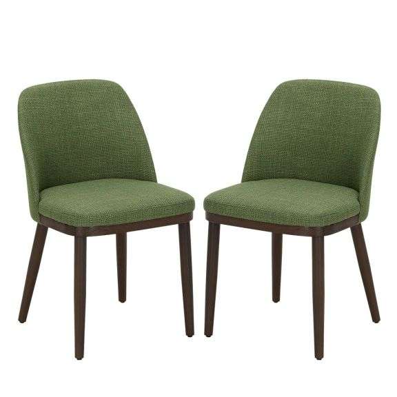 COLAMY Upholstered Dining Chairs Set of 2, Modern Dining Room Kitchen Side Chair