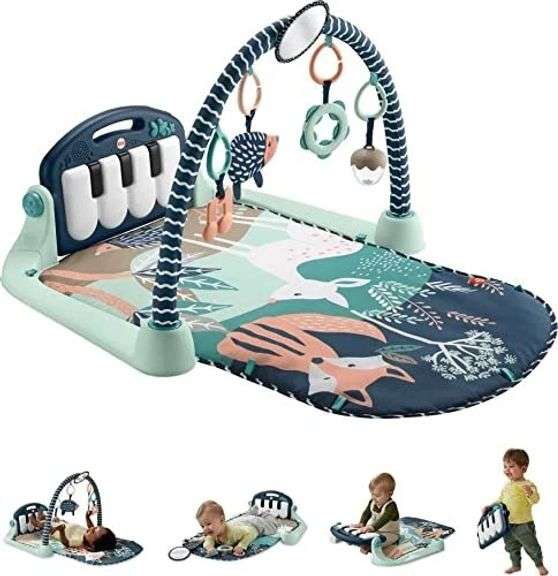 Baby Playmat Kick & Play Piano Gym with Musical and Sensory Toys for Newborn