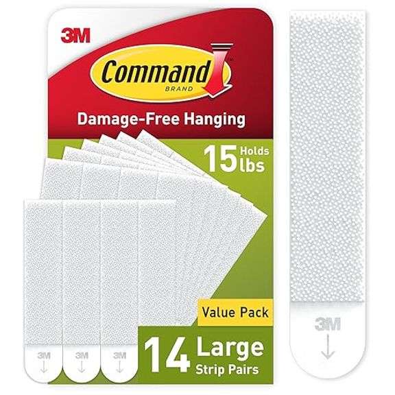 Command 15 lb Large Picture Hanging Strips 14 Pairs (28 Command Strips)