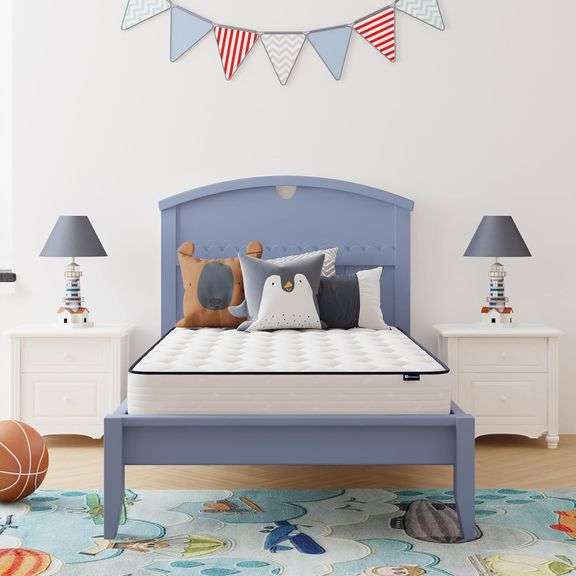 Avenco 6 Inch Twin Mattress, Foam and Spring Hybrid Mattresses in a Box, Medium Soft