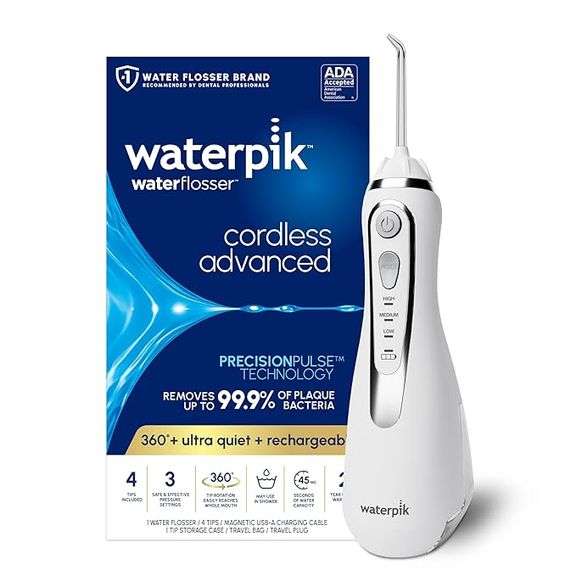 Waterpik Cordless Advanced 2.0 Water Flosser For Teeth, Gums, Braces, Dental Care