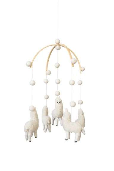White Llama Boho Nursery Decor