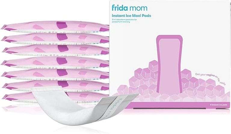 Frida Mom 2-in-1 Postpartum Pads, Absorbent Perineal Ice Maxi Pads