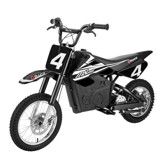 Razor MX650 Dirt Rocket High-Torque Electric Motocross Dirt Bike, Black
