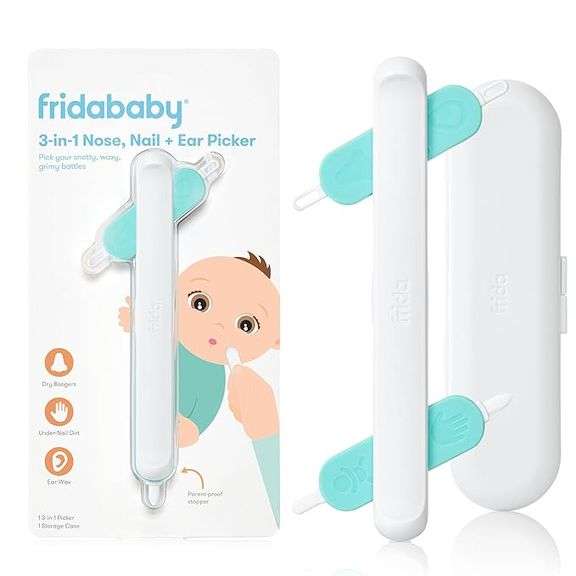 Frida Baby 3-in-1 Nose, Nail + Ear Picker by Frida Baby the Makers of NoseFrida the SnotSucker