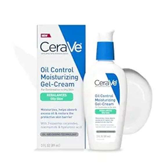 CeraVe Oil Control Moisturizing Gel-Cream, Face Moisturizer for Oily Skin