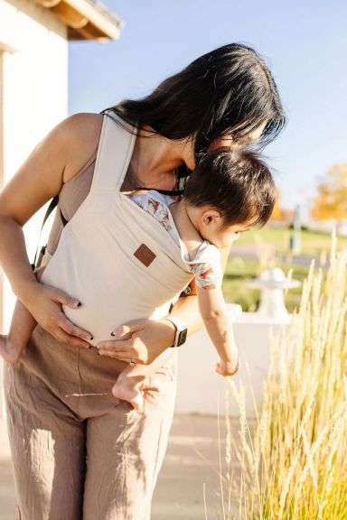 Happy Baby Original Carrier - Soft Stone Stripe