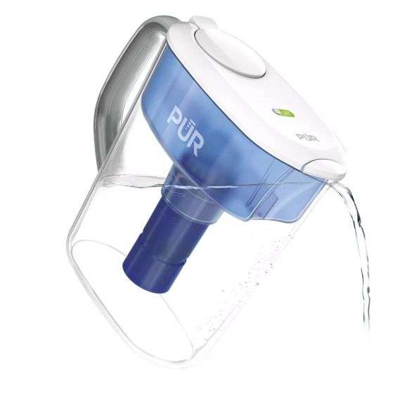 PUR PLUS 11 Cup Water Pitcher Filtration System White/Blue PPT110WA: PUR Filtration