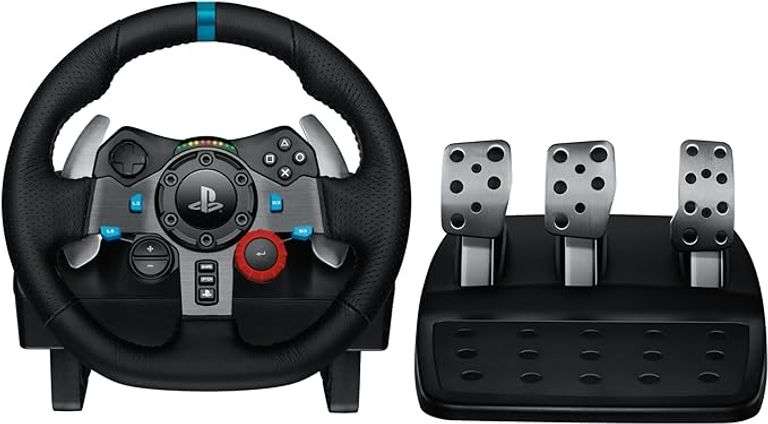 Logitech G29 Driving Force Racing Wheel and Floor Pedals, Real Force Feedback