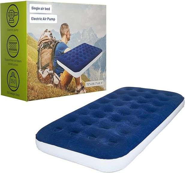 Treaton, 8.5-Inch Durable Luxury Inflatable Air Mattress with Comfort Coil Technology