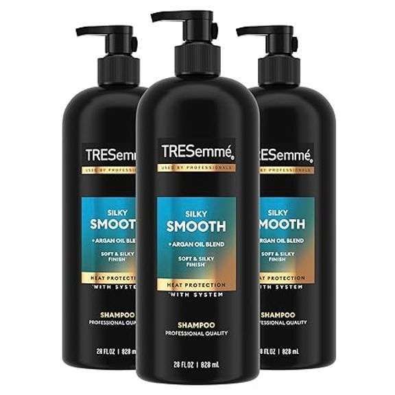 TRESemmé Anti-Frizz Shampoo 3 Count For Frizzy Hair Formulated With Pro Style Technology 28 Fl Oz