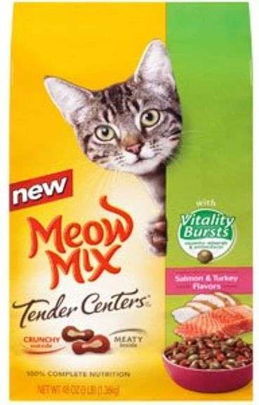 Meow Mix J.M Smucker Company-Big Heart 799511 6/3 Tender Center with Vitality Burst