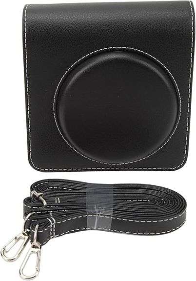 Vintage PU Leather Camera Protective Bag With Adjustable Shoulder Strap And Multiple Compartments Fo