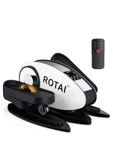 Electric Under Desk Elliptical Machine Rotai W/Circulation Rollers & Remote