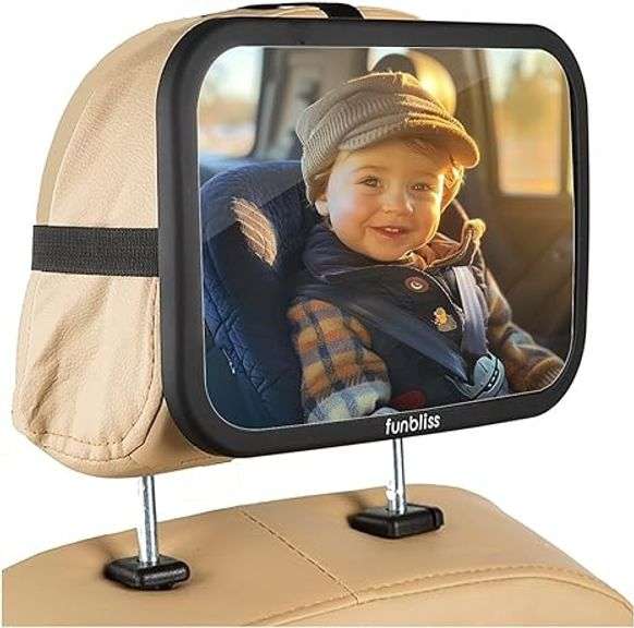 Baby Car Mirror Most Stable Backseat Mirror with Premium Matte Finish,Ultra High Definition PMMA Mat