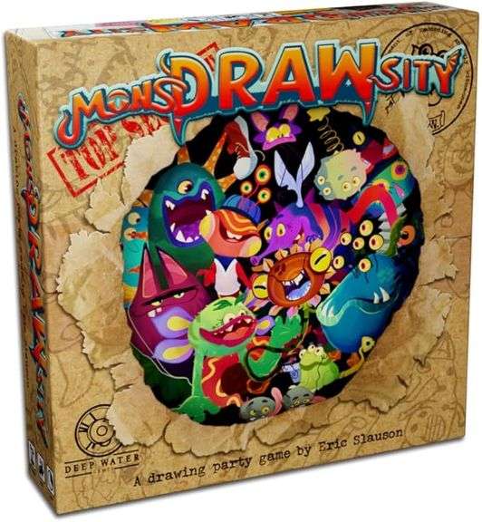 MonsDRAWsity Top Secret Version, Drawing Party Game 8+, 3-8 Players