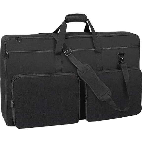 VEVOR Padded DJ Mixer Gig Bag, 1200D Oxford Fabric, DJ Gear Carry Bag with a Storage Pocket 4.92 ft 