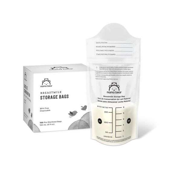 Brand - Breastmilk Storage Bags, 100 Count