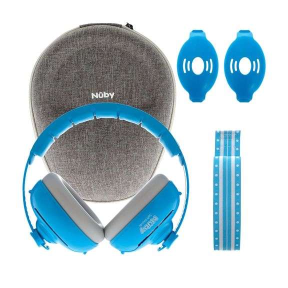 Nuby Soft Sounds 2-in-1 Noise-Canceling Baby Earmuffs