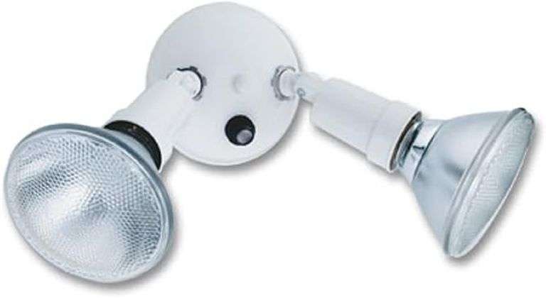 Lithonia Lighting Adjustable Dusk Dawn Security Light, Twin Par Outdoor Flood Light Holder