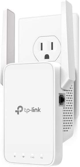 TP-Link AC1200 WiFi Extender, 2025 Wirecutter Best WiFi Extender, 1.2Gbps Home Signal Booster, Dual