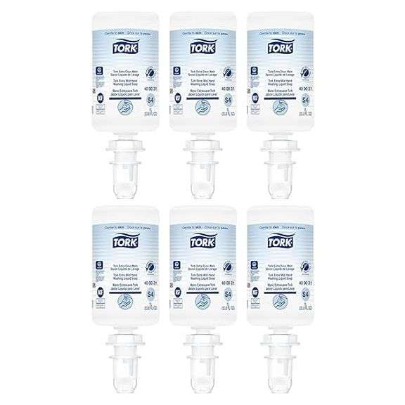 Tork Extra Mild Liquid Hand Soap, Compatible with S4 dispensers, Fragrance-free