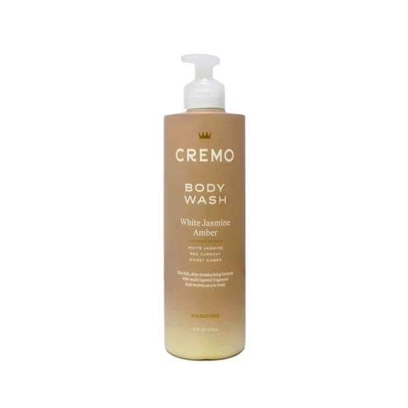 Cremo White Jasmine Amber Body Wash for Women, Notes of White Jasmine, Red Currant, and Sweet Amber,