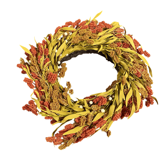 Fall Wreath for Front Door 20 Inch Autumn Wreaths Artificial Thanksgiving Wreath