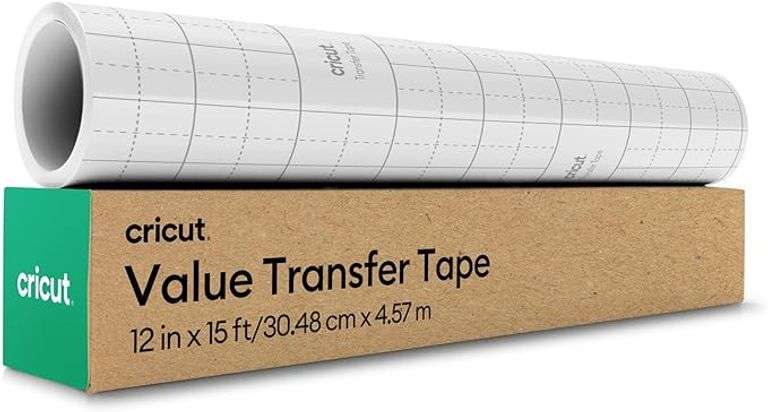 Cricut Value Transfer Tape (12in x 15ft Roll) - Easy Transfer for Vinyl Projects
