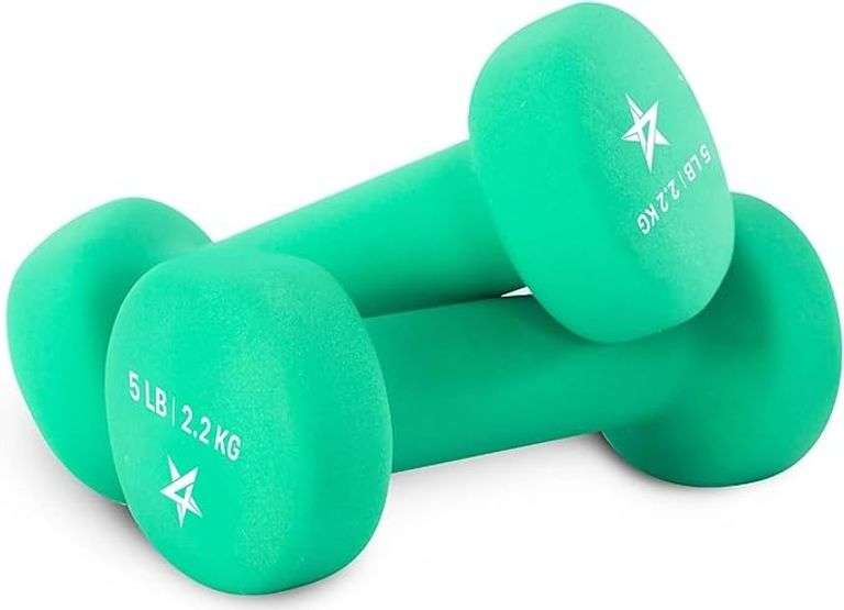 Yes4All Neoprene Coated Dumbbell Hand Weight Sets of 2 - Multiple Weight Options