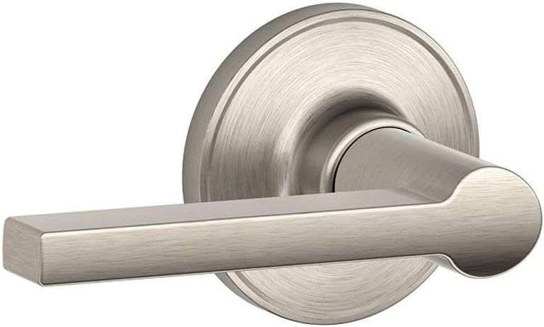 SCHLAGE Dexter by Schlage J10SOL619 Solstice Hall and Closet Lever, Satin Nickel
