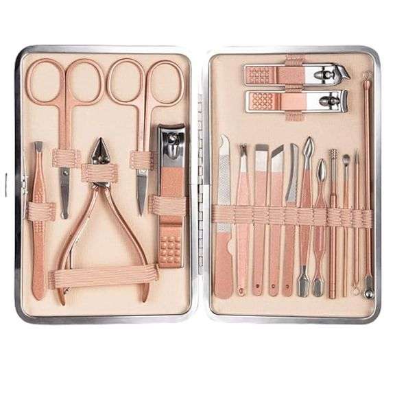 23 Professional Manicure Clippers Manicure Scissors Sets Stainless Steel Hooks Portable Manicure Cli