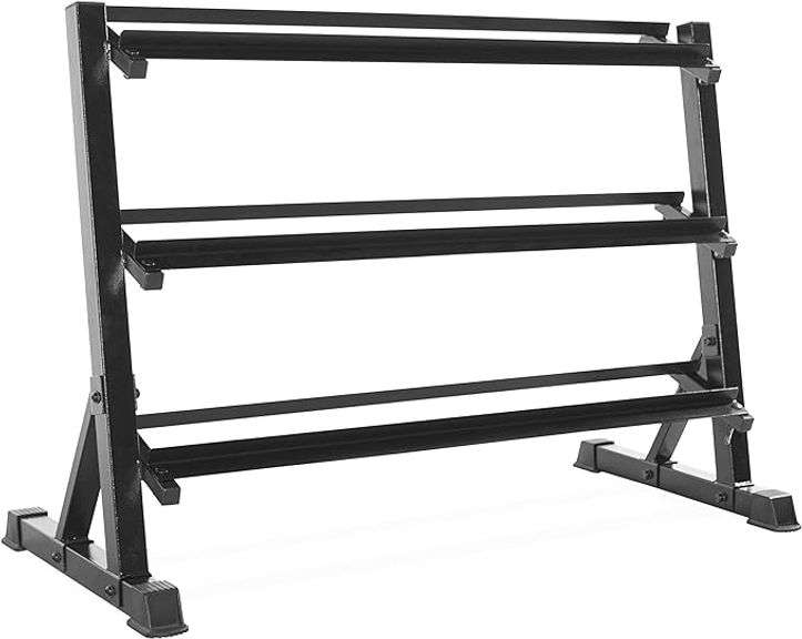 CAP Barbell 3-Tier Dumbbell Storage Rack | 51-Inch | Black