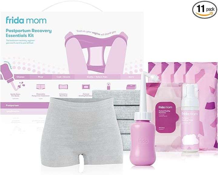 Frida Mom 11pc Postpartum Essentials Kit Gift Set, Hospital Bag Must Haves for New Mom