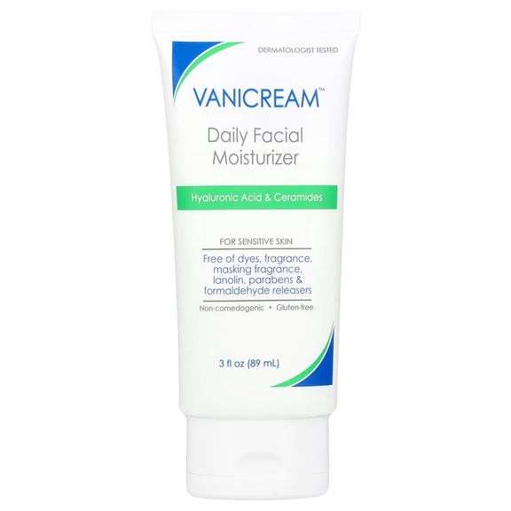 Vanicream, Daily Facial Moisturizer For Sensitive Skin, Fragrance Free, 3 fl oz (89 ml)