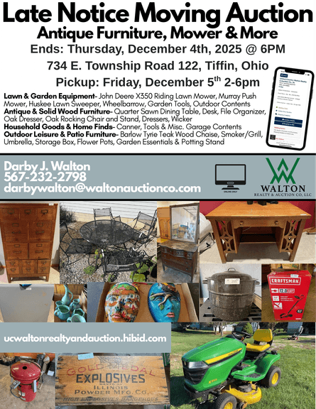 Late Notice Moving Auction