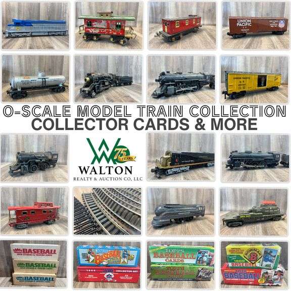 Hoover Model Train Collection & Sports Cards