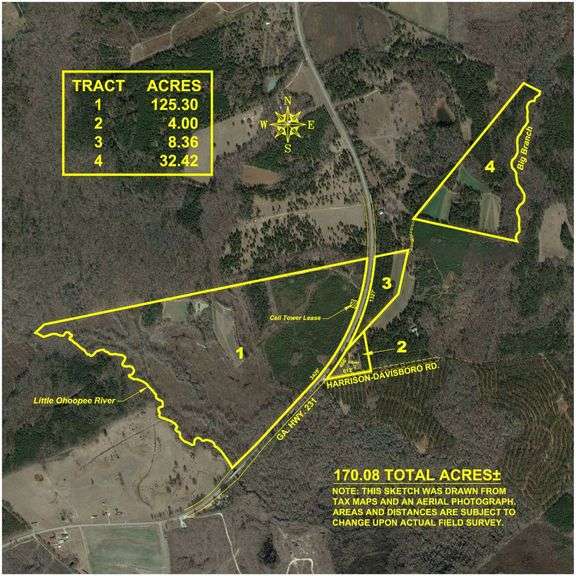 RESERVE MET 170+/- Acres - The Ohoopee River Retreat - Prime Recreational Land w/ Hunting Cabin Offered Divided & as a Whole