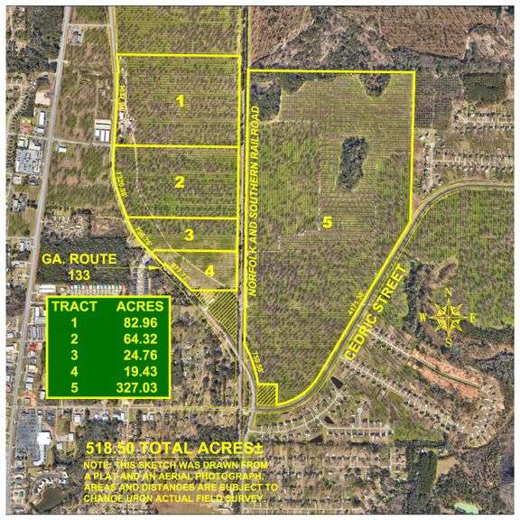 518+/- Acres - LKC Groves - Turn-Key Pecan Operation - Prime Development Potential - Offered Divided & As A Whole