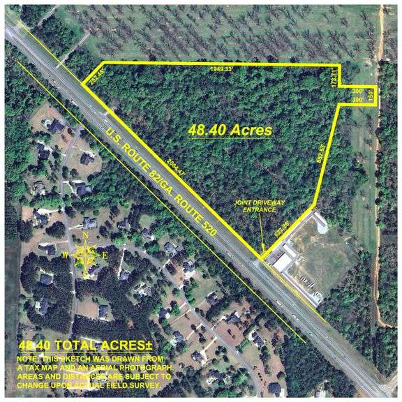 RESERVE MET - 48.40+/- Acres - Oakland Plantation Commercial Acreage