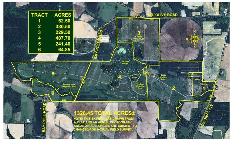 1,326 +/- Acres – Quail Crest Farms - Custom Lodge w/ Irrigated Acreage - Recreational Investment Opportunity