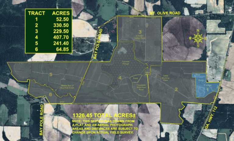 52.50+/- Acres w/ 4,848+/- SF Sportsman Lodge